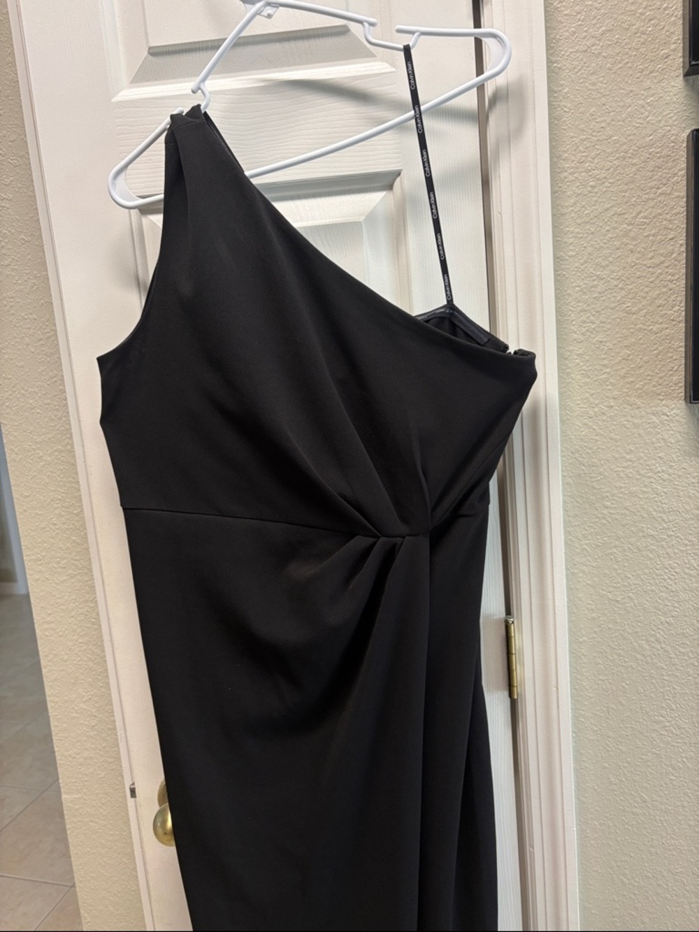 Calvin Klein Chic Black One-Shoulder Dress